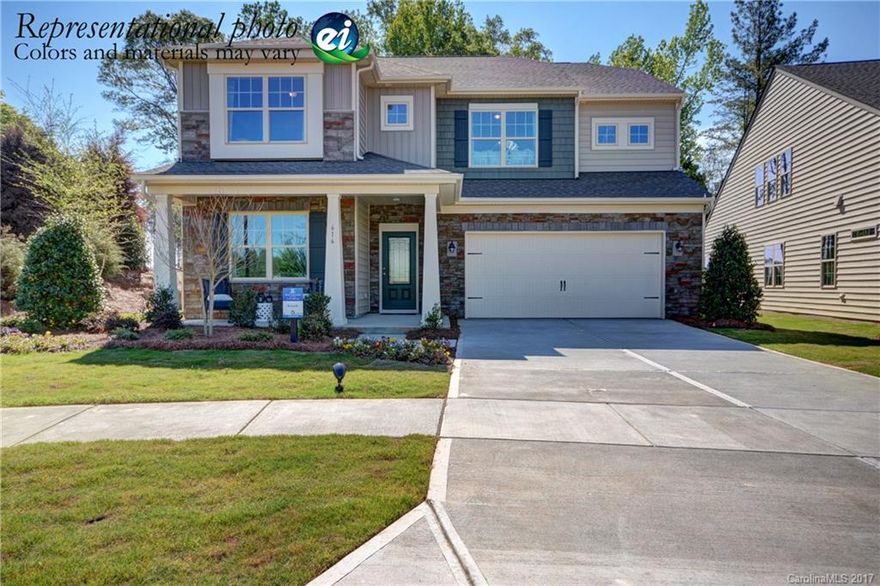 Welcome to Lakemont Commons! This lovely neighborhood will have only 96 homes, large home sites with great space between homes, park area, walking trails, and very convenient location in Huntersville.  All homes will have Hardi-plank siding and architectural shingles.  This homes spacious  kitchen design is perfect  for entertaining.  You will also have an office, huge bonus room, jack/jill bath, and large master suite.