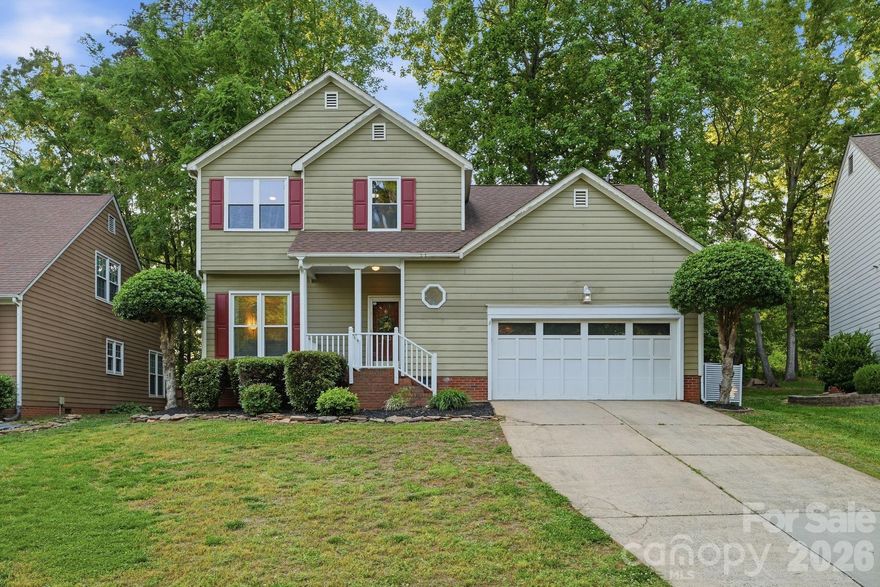 Welcome home to this beautiful 2-story home offering 3 bedrooms and 2.5 bathrooms in sought-after Davis Lake neighborhood! This home features a first-floor office, a generously spaced living room, a dining room with gas fireplace that is perfect for gathering, and a spacious bonus room that easily could serve as a fourth bedroom. The screened-in porch overlooks a built-in fire pit and large, treed, fenced backyard — complete with an incredible play castle. Recent upgrades include a new HVAC system (October 2025) and nearly all new windows (December 2025). Minutes from I-77, I-485, and I-85 with shopping, dining, and recreation right around the corner. Davis Lake offers so many amenities such as the community swimming pool with a water slide, pickle ball courts, and volleyball court. This one checks every box!