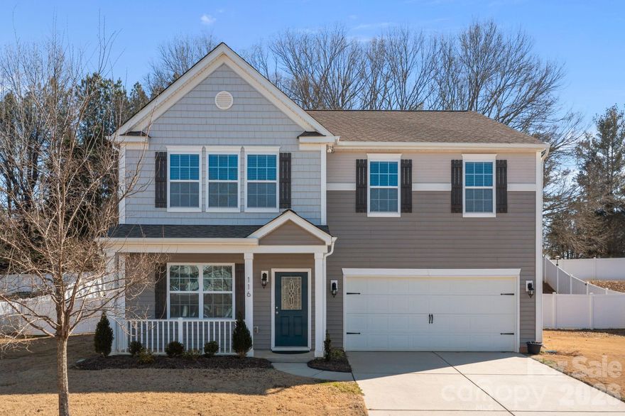 Welcome home to this freshly painted, move-in ready home, perfectly situated just minutes from charming downtown Mount Holly, offering an ideal blend of comfort, convenience, and community. Nestled in a peaceful neighborhood, this property provides easy access to everyday essentials, all major commuter routes, proximity to local parks and the Catawba River, and an easy ride to nearby Charlotte. This location offers the best of suburban living with urban convenience. This inviting home features 9 ft. ceilings, a dedicated home office with French doors, a large great room with a cozy fireplace, an open kitchen with a center island, ample cabinet and counter space, a walk-in pantry, and easy flow to the living and dining areas. Upstairs you'll find all new carpet, a huge primary bedroom offering quiet relaxation with an ensuite soaking tub, separate shower, dual sinks, and a big walk-in closet, 3 generously sized bedrooms, a bathroom, and a flexible loft space that works beautifully as a playroom, homework zone, or second living area, a thoughtful layout for privacy and togetherness. Situated on a .36 acre lot, the fully fenced backyard offers exceptional privacy and plenty of space for kids and pets, backyard games, and outdoor entertaining. This home truly combines space, comfort, and location - an ideal place to put down roots and make lasting memories. Schedule your showing today!