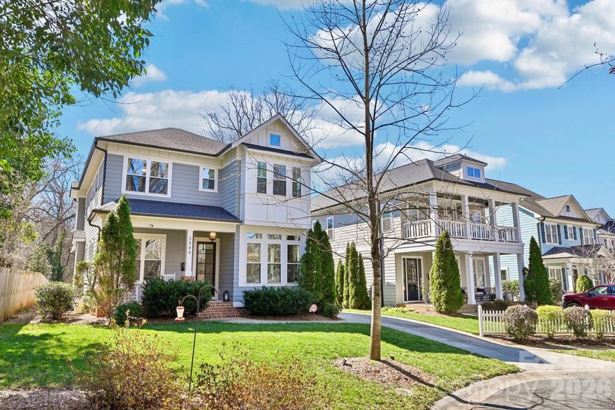 Tucked in the heart of Plaza Midwood, this exceptional residence offers refined design, generous scale, and effortless access to everything Central Avenue has to offer. Thoughtfully curated for both elevated entertaining and everyday living, the home blends timeless architecture with modern functionality in one of Charlotte’s most vibrant neighborhoods. The main level showcases a sophisticated living room with fireplace, a dedicated office, formal dining room, and a beautifully appointed kitchen featuring a butler’s pantry and abundant storage. A light-filled breakfast nook flows seamlessly onto the expansive screened porch, creating a true indoor outdoor lifestyle experience. A mudroom and main level bath add convenience with intentional design. Upstairs, the primary suite serves as a private retreat with spacious proportions, dual closets, and a spa inspired bath. Three additional bedrooms offer flexibility for guests, family, or creative space, while a centrally located laundry room enhances everyday ease. The detached two car garage provides added privacy and storage, while the inviting front patio and screened rear porch extend the living spaces outdoors. Positioned just minutes from award winning dining, boutique shopping, coffee houses, and nightlife along Central Avenue, this is a rare opportunity to own a statement property in one of Charlotte’s most iconic communities. Please see attached for a complete list of the extensive upgrades and improvements thoughtfully completed by the sellers.