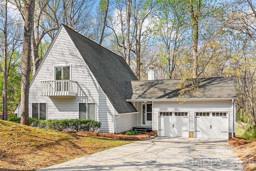 Welcome to 9406 Fairway Ridge Road—a home where comfort meets style in the highly sought-after Raintree neighborhood! This move-in-ready gem boasts a versatile split-level floor plan, designed to complement both everyday living and effortless entertaining.

Step into the vaulted great room and feel instantly at home. The grand stone fireplace serves as a stunning focal point, while the dining area offers serene views of the expansive backyard. Slide open the doors to a spacious deck, perfect for hosting gatherings or simply unwinding in the shade, with peaceful views of the golf course and water.

Downstairs, two cozy bedrooms, a full bath, and a convenient laundry room provide functionality and charm. Upstairs, you'll find the primary suite with a private en-suite bath and an airy loft space. Whether you envision it as a home office, bonus room, or creative retreat, the loft even comes with a small porch for a breath of fresh air.

Best of all, living here means joining one of Charlotte's premier Country Club communities—with a waived $30,000 initiation fee to Raintree Country Club. Enjoy world-class amenities and a lifestyle that’s second to none.
Don’t miss your chance to call this exceptional property home!

* Anuual $320 dues have been paid for 2026