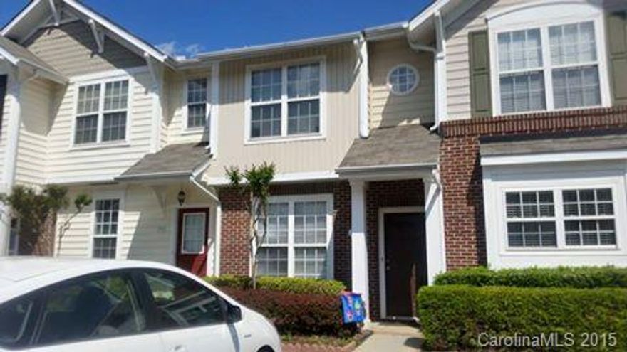 Spacious Greatroom/Dining with Laminate Floors, Kitchen with lots of cabinets and counter space, all appliances remain, 2 bedrooms 2 baths up with powder room down, fenced back yard with patio and storage. Great location!