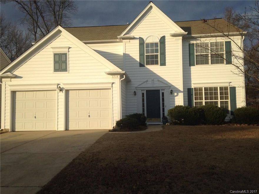 Bright, cheerful home in desirable The Preserve at Reavencrest neighborhood. Located on quiet road, close to cul de sac with no cut through traffic. Fantastic location, close to I485, Blakeney and new Waverly Shopping Center. Very desirable schools. Sidewalks allow you to walk to local elementary school and several shopping centers. Great area for joggers, walkers and exercise enthusiasts. Level front yard with park like setting in backyard natural area, bordering creek for privacy.