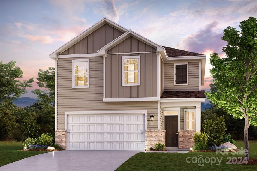 PRICED TO SELL QUICKLY AND READY FOR JUNE!  The Kephart floorplan features a thoughtful layout with three bedrooms and two and a half baths, offering ample space for comfortable living. The family room is adorned with an electric linear fireplace, providing both aesthetic appeal and a cozy atmosphere. Adjacent to the family room is the kitchen, which boasts elegant granite countertops and an island. Upstairs, you'll find a loft area, perfect for use as a recreational space, home office, or additional seating area. This home is located within a community that provides a variety of amenities including pool, ideal for leisurely swims or socializing with neighbors. Additionally, a pavilion, cabana, and playground are available, offering spaces for outdoor gatherings, picnics, and entertaining. Blue Sky Meadows is conveniently located minutes away from stores, restaurants, & shopping centers, ensuring easy access to daily needs.