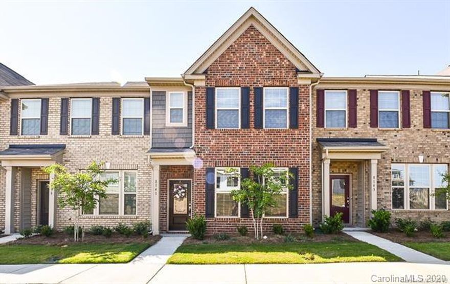 Double master Townhouse with garage in prime Indian Land location! Walk to new shopping center with Harris Teeter and restaurants! Newly built in 2019, this home features an open floor plan with granite counter tops, subway tile backsplash, stainless steel appliances, and staggered cabinets. There is a half bath downstairs as well as a full master suite with a HUGE walk in closet and en-suite bathroom featuring dual sinks and a separate garden tub and shower. Upstairs is a second master suite (with dual sink vanity and separate garden tub/shower) and a guest bedroom, both with oversized walk in closets. Also featured upstairs is a good sized loft, hall bathroom, and large laundry room with washer/dryer included. The backyard is private and gives access to the 1 car fully finished, detached garage. Smart home enabled with Alexa. Available for mid october move in. only dogs under 25 pounds