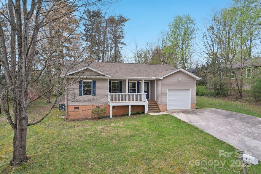 Like New 3 Bedroom 2 Bath with 1 Car Garage, beautifully renovated home just a short walk to the vibrant 7th Avenue Historic District in downtown Hendersonville—home to breweries, local shops, and dining destinations and mini golf. Featuring a modern split-bedroom floor plan, vaulted ceilings, new Luxury Vinyl Plank flooring, new baseboard trim, and a fully updated kitchen with custom cabinets & doors, granite countertops, and brand-new stainless steel appliances. Both bathrooms have been tastefully upgraded with new vanities and granite counters and quality finishes. Enjoy your mornings or evenings on the brand-new back deck overlooking a spacious, fenced backyard—perfect for entertaining, pets, or play. There’s also a large outbuilding for storage, hobbies, or workshop potential.
