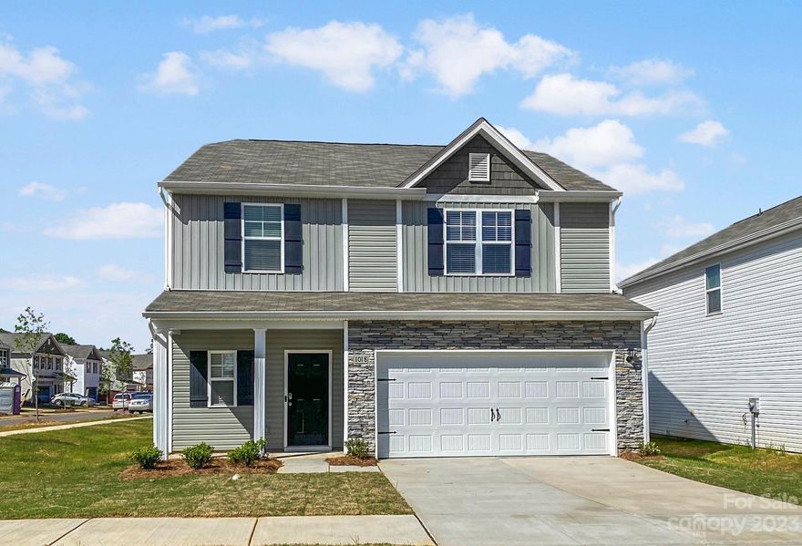 Enjoy the views of the Pond! Drag down a paddle board or kayak and relax on the water.  Up to $9,000 to buyer at closing if one of the preferred lender is used! This Area qualifies for USDA loans! This home is now Complete! - Free 2" Blinds & Smart Tech package. Loaded with UPGRADES that are included in the price! Grand 9" ceilings and LVP throughout the main floor, LV Tile in bathrooms and Laundry room. Staggered 36" cabinets with dovetail construction in kitchen. Large modern Kitchens have Granite counters, Stainless Appliances and Subway Tile backsplash and island with breakfast bar. This home has a Spacious foyer and leads to the adjoining Kitchen, Dining and Family Room with lots of easy-flow living space. Convenient 2nd floor laundry room near the bedrooms. Extremely spacious bedrooms and closets. Call us today!