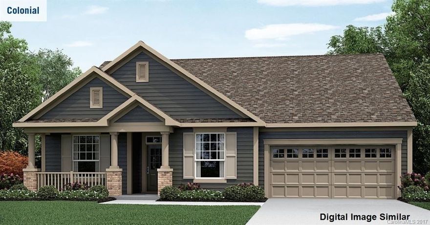 Gorgeous 1 1/2-story colonial elevation with 3 bedrooms and 3 full baths and a sunroom. Upgrades include gas fireplace, hardwood floors and a designer selected kitchen with gas stove. A must see!