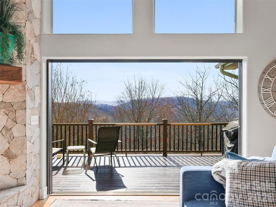 Discover an amazing opportunity in the desirable High Vista community! This 3-bedroom, 2.5-bath home, built by Cornerstone Homes, showcases timeless finishes and an open floor plan designed for both comfort and style. The true highlight is the breathtaking, long-range, winter mountain view—your perfect Western North Carolina backdrop. Total Sq footage under roof all finished/unfinished & heated/unheated areas offer 3597 sq ft., nearly 700 sq. ft. of composite decking, including a spacious screened porch and outdoor grilling area (with vent and stainless grill that convey), make this home ideal for entertaining and enjoying the outdoors. Easy access driveway with additional parking and turnaround adds convenience. Come experience all that this beautiful home and welcoming community have to offer!