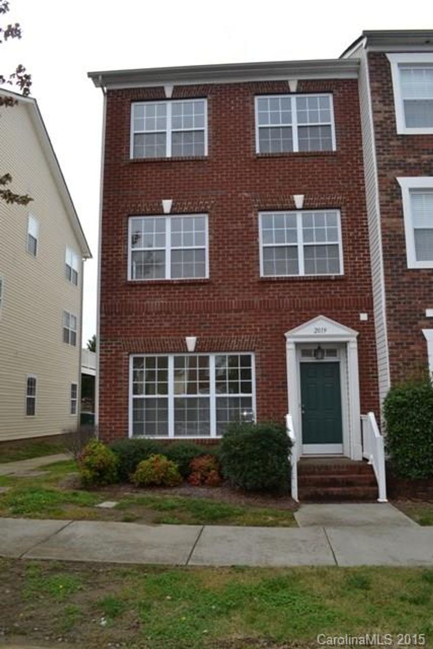 Awesome end unit townhome in a great section of Ayrsley!  Tons of living space with living room/dining room combo, spacious kitchen with quartz counter tops and a great room with fireplace/gas logs.  The main level houses a bonus room/office with powder room.  Third level houses all the bedrooms.  Easy access to I-485 and I-77, shopping, restaurants, movie theater and gym.  This is a must see!