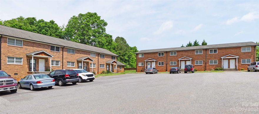 Multi-family 12 unit mixed townhouse and single level apartment housed in two buildings with six units in each
complex. Located within a five min drive from downtown Claremont. Ten of these units are two level townhouse style with 2 beds and 1.5 bath and washer/dryer hookups are included in all units. Unit 2683 is townhouse style 3 bed 2.5 bath and Unit 2685 is a 2 bed, 1 bath single level handicap unit. Some units have dishwashers. All units have outside storage at the back patio. Owner pays grounds care. This property has city water and sewer and the fuel type is electric. Pictures are of unit when it was vacant - ALL UNITS ARE OCCUPIED!  NO SHOWINGS - SHOWINGS WILL BE COMPLETED DURING DUE DILIGENCE PERIOD