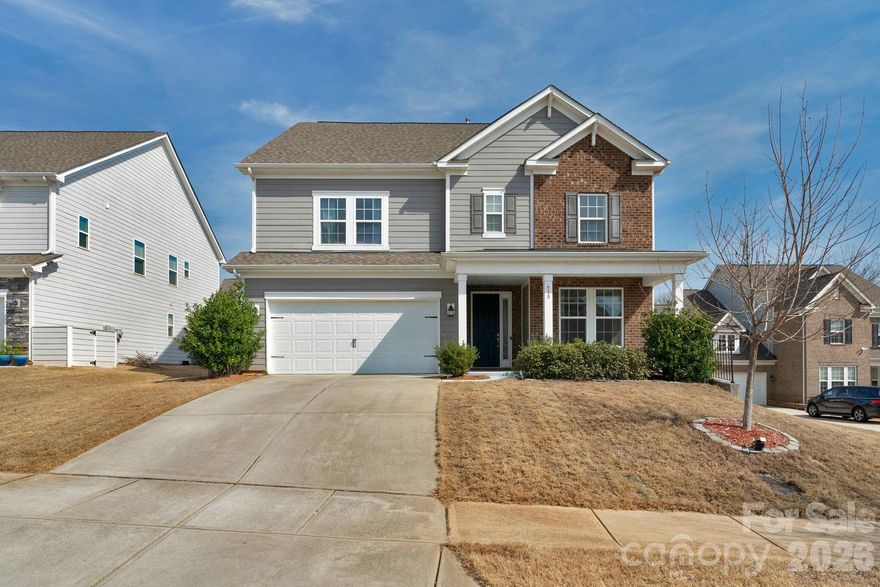 Welcome home to this beautifully maintained 4 Bed/3.5 bath residence situated on a desirable cul-de-sac lot in the highly sought-after Allen Mills community, zoned for top-rated Cox Mill schools. The  kitchen features stainless steel appliances, a large center island, a butler’s pantry, and abundant natural light, opening seamlessly to the living and dining areas, ideal for both everyday living and entertaining. An office room located on the main level. Upstairs, you’ll find four generously sized bedrooms, 3full bathrooms, a laundry room. Enjoy outdoor living .The refrigerator, washer, and dryer convey. Residents of Allen Mills enjoy access to a clubhouse, pool, playground, and volleyball courts. Ideally located near shopping, dining, and major highways, this home perfectly blends space, comfort, and convenience. Don’t miss the opportunity to live in one of Concord’s premier neighborhoods.