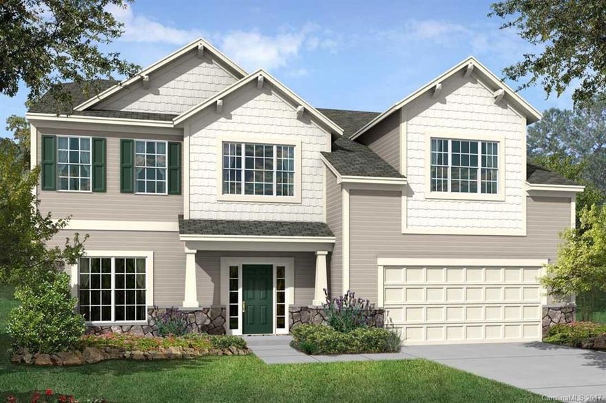 Final Opportunity to own Hawks Creek  popular floorplan! Preston B with Basement. Grand/ Dramatic 2-story foyer, Lg formal dining room, open family room and breakfast rm w/ bright & expansive bay window. Guest suite on main w/ full bath. King sized owners suite upstairs w/ lg. bath & generous closets. Loft upstairs w/ extra flex space! Unfinished walkout basement features bright windows and tons of possibilities. Pre-plumbed for a five piece bath! Low taxes,desirable schools, interstate access!