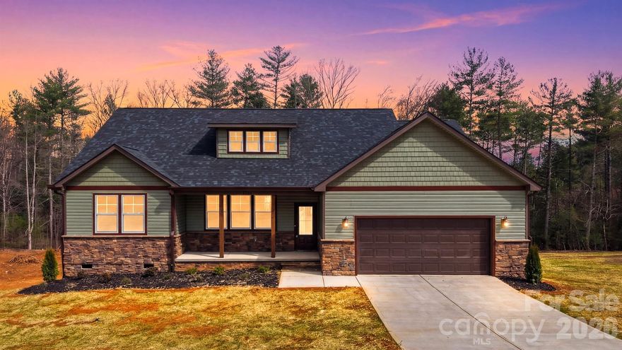 New Construction!  Welcome to this beautifully designed 3 bedroom, 2 bath new construction home in the growing Rodgers Estates community in Burke County. Offering 1,851 heated square feet on just over half an acre, this semi-custom home features quality craftsmanship, upgraded finishes, and a functional open layout designed for modern living.
Constructed with a conventional frame and upgraded 2x10 floor system, this home includes Advantech subflooring for superior strength and quiet durability. Inside, you’ll find spacious living areas highlighted by vaulted ceilings in the great room and primary suite, creating an open and airy feel throughout.
The kitchen features soft-close cabinetry, quartz countertops, upgraded refrigerator box, and matte black finishes throughout the home. The primary suite offers a tile walk-in shower, private toilet room, and a walk-in closet, providing both comfort and convenience.
Additional Highlights Include:
Spacious 10x20 deck with heavy-duty 2x12 & 6x6 construction
Jeld-Wen energy efficient windows with PVC-cased exterior for low maintenance
American Standard dual unit HVAC system
12mm luxury vinyl plank flooring throughout main living areas
Cultured stone veneer water table
Upgraded Dutch lap and vinyl shake siding
30-year architectural shingles
Attached garage
Crawl space with screenings and plastic for clean, low-maintenance workspace

Rodgers Estates is a developing community spanning over 30 acres where LC Builder & Investments will be constructing 44 semi-custom homes, each featuring unique floor plans and quality construction. Conveniently located between Morganton and Lenoir along the Caldwell County line, the neighborhood offers a peaceful setting with easy access to both towns. Tuttle State Park is approximately one mile away, providing outdoor recreation and natural beauty. Located within the Freedom High School and Walter Johnson Middle School districts, and each home includes a 1-Year NC Builder Warranty.

Don’t miss this opportunity to own a quality new construction home in one of Burke County’s growing communities.