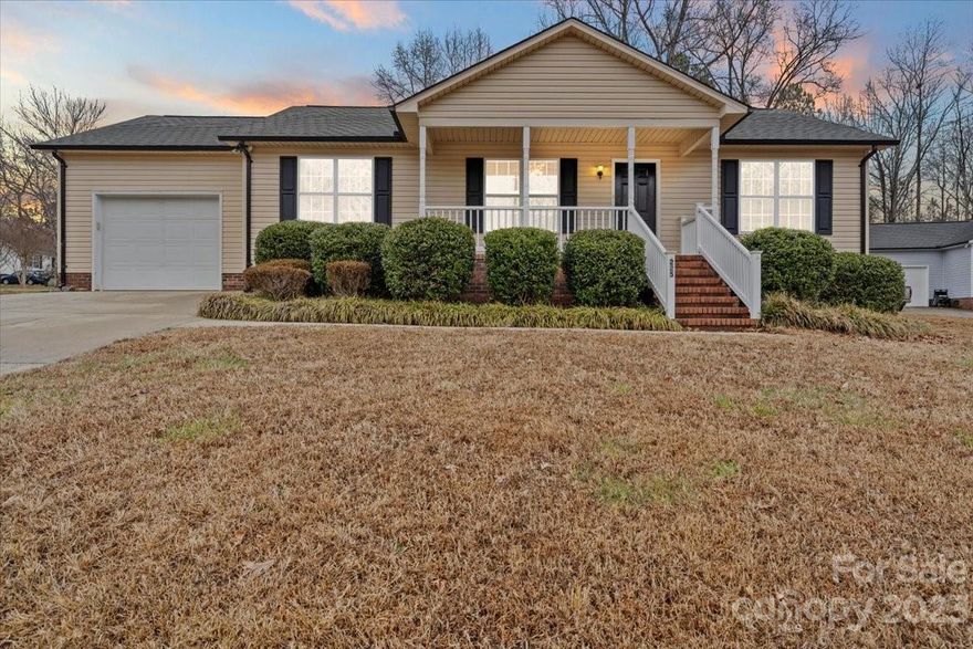 Welcome to this immaculately maintained 3-bedroom, 2-bathroom ranch home in established Candleberry neighborhood. Nestled on a serene corner lot in the col-de-sac with NO HOA. Boasting a thoughtful design, this residence invites you to enjoy easy living with a covered front porch, perfect for morning coffee, and a back patio, ideal for entertaining or peaceful relaxation. The property features a convenient 1-car attached garage. Ready to move in, this charming home offers an open floor plan with split-bedroom layout. Primary suite features tall ceilings, ceiling fan, walk-in closet, and full bathroom with private water closet. Embrace the warmth of a well-cared-for-abode in a desirable location, where comfort meets convenience. Discover the ease of single-level living and make this gem your new home!