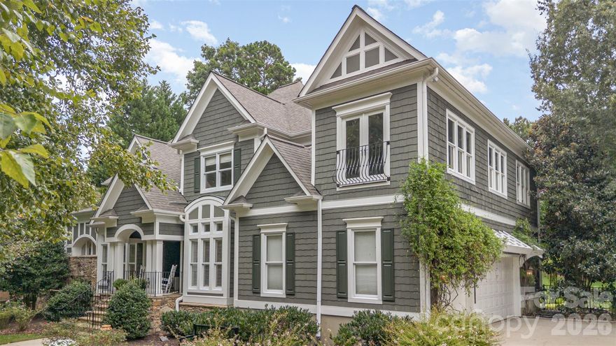 This Beautiful Seasonal Waterview Home with deeded Boatlip has something for everyone. 4 Bed/4.5 Bath, Office, Bonus Room PLUS approx 1,000 sq/ft Bar/Rec Room which can be accessed by the interior and exterior making it perfect for entertaining or to be used as a 2nd Living Quarters. Plumbing and electrical already in place for 2nd kitchen. Main Floor Primary Suite with a wall of windows and French Doors leading to private patio. All secondary Bedrooms have ensuite Baths and Walk-in Closets. Gourmet Kitchen with Viking Range, Double Oven, Island, Butlery & Walk-in Pantry. Lge Laundry Room includes a 2nd Office/Work Space. Enjoy dining on the beautiful Stone Patio w/seating wall & Arbor, Patio leads to an extensive stone paver patio with lge Firepit surrounded by a seating wall.  Perfect for large gatherings. Partially Wooded Serene Lot. Perfectly situated within walking distance to Boat Slip (V-17) and neighborhood amenities.  Min Social memb is required to TNGC Charlotte.  Annual Septic & Boat Slip Fees are included in HOA Dues. Personal property negotiable.  Owners are flexible on closing date.