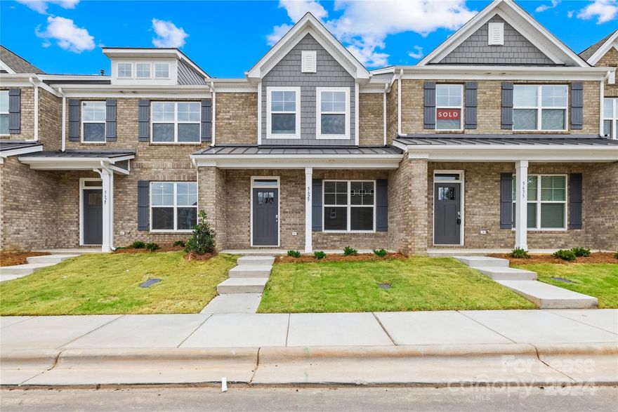 This brand-new, two-story, all-brick townhome in Brookdale Village, zoned for the Hickory Ridge school district, is available now! The main floor offers an open layout featuring a family room, an oversized chef's kitchen, a dining area, and a powder room. The home also includes a rear-entry 1-car garage and a private patio for outdoor seating. Upstairs, you'll find a master bedroom with a walk-in closet and stand-in shower, along with two additional bedrooms, a full bath, and a laundry room. The home is beautifully finished with white cabinets, quartz countertops, stainless steel appliances, and a tile backsplash.

Conveniently located near Farmington, Harris Teeter, and various shopping and dining options, with easy access to I-485 and Rocky River Rd.

Rent includes a refrigerator, washer, dryer, and HOA fees. Tenants are responsible for gas, water, and electricity.
