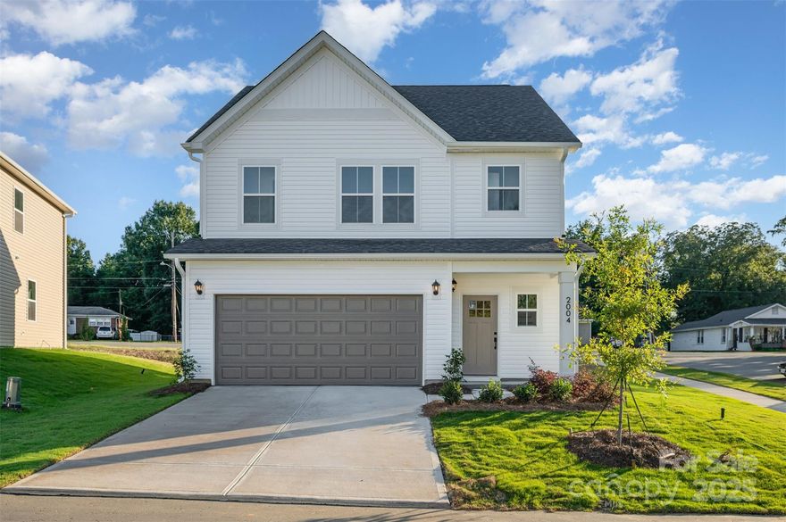 OPEN FOR PUBLIC TOURS: Saturday (10-6) & Sunday (1-6). QUICK MOVE-IN with INCENTIVES available in Sadler Village, located just 10 minutes from Charlotte airport & 15 minutes from Uptown. This spacious Aspen home includes 4 bedrooms, 3.5 baths & double-car garage. Gorgeous SPC flooring throughout first floor seamlessly connects living, dining & kitchen areas. Kitchen features soft-close, dovetail shaker cabinetry & quartz countertops paired with beautiful tile backsplash that shines next to the stainless-steel appliances. Primary suite & 2 bedrooms are on the 2nd floor, as well as laundry room with recessed dryer vent. Primary suite boasts walk-in closet & luxurious primary bathroom with tile floors, tile shower walls & framed glass door. Third floor has 4th bedroom, walk-in closet & another full bath! All full bathrooms have beautiful quartz countertops atop shaker, soft-close cabinets & framed mirrors. Ready NOW!