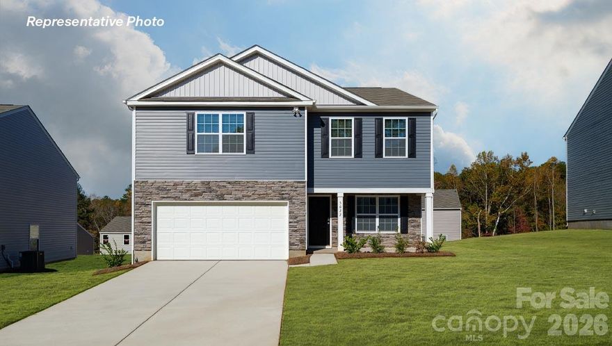 NEW CONSTRUCTION! Large Bedrooms and closets make this home a star! Upon entrance is a private office with glass French doors. Foyer opens to great room with fireplace & decorative mantle. Family and dining area open to a spacious kitchen highlighted by tons of workspace and a large walk-in pantry. Stylish shaker cabinets and tile backsplash compliment Quartz counters. Rear staircase leads to an open loft and 3 large beds, all with WIC's. Primary bath features double vanities, 5ft shower, water and linen closets and sizable walk-in closet. Extra closets in loft for storage. Beautiful upgrades such as LVP flooring on first floor and in all baths, wrought iron spindles at staircase and sleek LED lighting. This home also has an optional study! Smart Home package and warranty included.