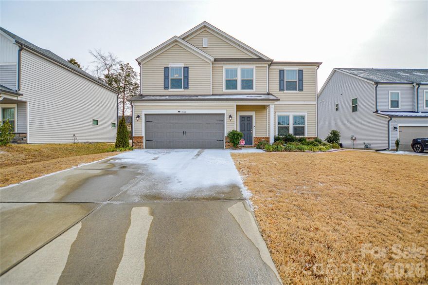 Built in 2019 by Meritage Homes, this immaculately kept residence in the sought-after Haywyck Meadows community offers modern, open-concept living. The heart of the home features a massive granite island, gas range, and walk-in pantry, flowing seamlessly into a bright dining and living area accented by LVP flooring and a convenient  drop zone. A main-floor flex space with built-in bookshelves serves as a perfect home office, while the upstairs boasts a versatile loft that separates three guest bedrooms from a luxurious primary suite featuring a tiled walk-in shower and spacious walk-in closet. Situated in the heart of Steele Creek, you’re just minutes from the Charlotte Premium Outlets, Lake Wylie, and major I-485/I-77 interchanges, providing quick access to Uptown and the airport along with neighborhood amenities like a pool, cabana, and playground.