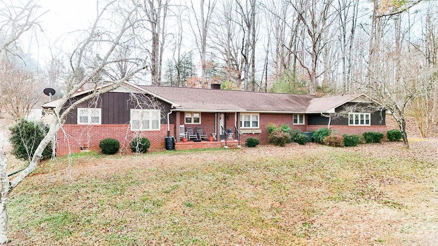 A Beautifully maintained 3-bedroom home offering 2 full baths and a half bath, with spacious bedrooms and generous closet space throughout. This warm and inviting home features a bright kitchen with adjoining dining area, a relaxing sunroom, and an expansive family room accented by a gas log fireplace. A large laundry room with sink. The flexible floor plan provides even more living options with a bonus den and a welcoming sitting area—perfect for an office, playroom, or additional relaxation space.
Outside, enjoy a two-car carport, fenced backyard ideal for pets, a sizable storage shed for equipment, and a paved driveway. The home sits back from the road on a gentle hill, offering added privacy and curb appeal. Conveniently located near downtown Forest City, with restaurants, shopping, and schools close by, plus easy access to Hwy 74. This charming property truly offers comfort, convenience, and space—ready for its next owner to love.