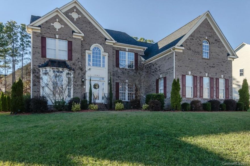 Absolutely stunning well-equipped home! Crawford ceilings in family w/ fireplace. Extensive crown, chair rail & picture frame molding. Gleaming flooring throughout the main level. 42 inch kitchen cabinets w/ stainless steel appliances. Enormous island & kitchen w/ separate dining & breakfast area. Oversize bonus room. Large master bedroom w/ Tray ceiling. Huge master bath w/ garden tub & separate shower. All baths have been upgraded. Side-load 3 car garage. 14 x 26 deck backing up to wooded lot!