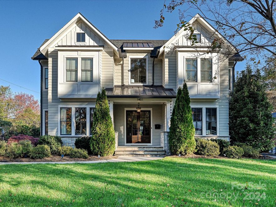 This stunning property combines luxury, convenience, and modern amenities, making it an exceptional place to call home. Located just across the street from Park Road Shopping Center, residents will enjoy easy access to a variety of shopping, dining, and entertainment options. The interior of the home boasts a spacious primary suite featuring vaulted ceilings and a generous walk-in closet. The primary bathroom is designed for relaxation and convenience. The main level includes a versatile guest suite or study, catering to various lifestyle needs. The chef’s kitchen is equipped with custom cabinetry, Quartz Cashmere Carrara counters and top-of-the-line appliances. 
The screened-in porch and patio with an outdoor kitchen and fire pit offer excellent spaces for outdoor living and entertaining. The attached two-car garage provides convenience and additional storage space. Don’t miss the opportunity to call this exceptional property in the heart of Charlotte home.