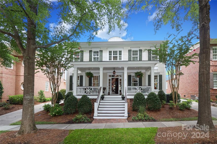 Beautifully updated and well maintained Charleston Style home in the gated community of Heydon Hall. Custom built by Simonini w/ primary on the main. Unbeatable location minutes from Southpark, Quail Hollow, greenways and I-485. As you enter the center hall, you'll be amazed at the 10ft ceilings, crown moldings, refinished hardwoods and circular staircase. The hall flows into an open concept 2022 renovated kitchen, breakfast space & den w/ built-ins, window wall and access to the screened porch. Off the porch is a relaxing saltwater pool and rock waterfall to enjoy at the end of a busy day while listening to music from the porch speakers. Your primary bedroom w/ a tray ceiling & ambient rope lighting is on the main & also has access to the screened porch. Upstairs has a massive bonus room, office, 4 bedrooms and plenty of storage. The kitchen reno includes custom cabinets, backsplash, quartz counters, lighting, Bosch DW & Fridge, Cafe 6 burner gas range & microwave + a butler's pantry.