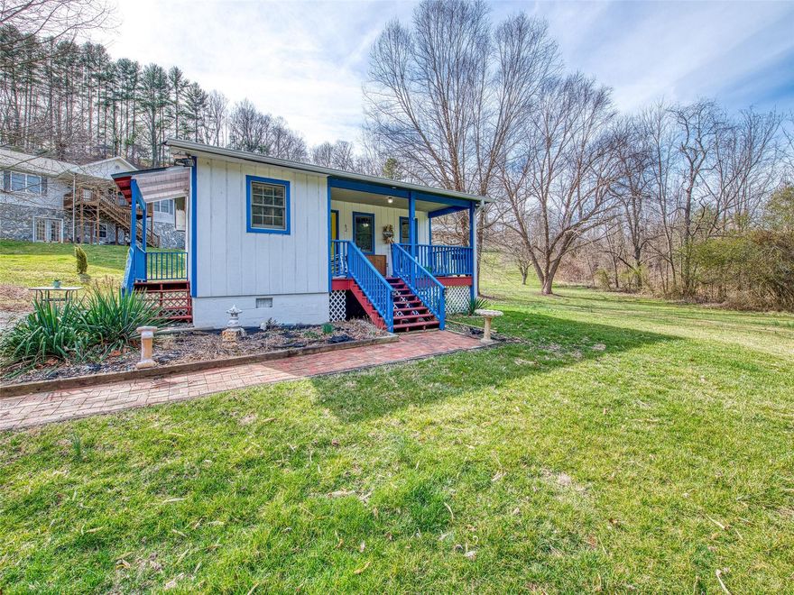 This cute home has been used as a long-term and short-term rental for many years. Wonderful flat yard with a creek adjacent to the parcel. This home sits at the end of the private road offering plenty of privacy and space on the half acre yard. Bathroom has been remodeled and new carpet installed in the bedrooms. This home would be great as a rental or a first time home. New baseboard heaters installed in the bedrooms. Windows in the home are smaller than typical size. Sellers highly motivated.