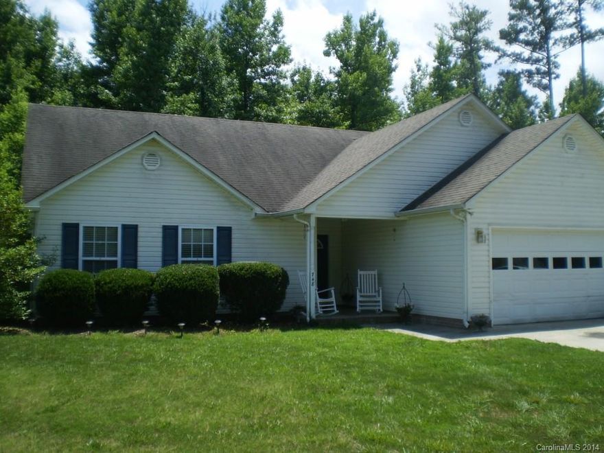 Ranch home, 3 bedrooms, 2 baths.  Living/dining combination with a fireplace.  Built in 2002 with low maintenance vinyl siding.