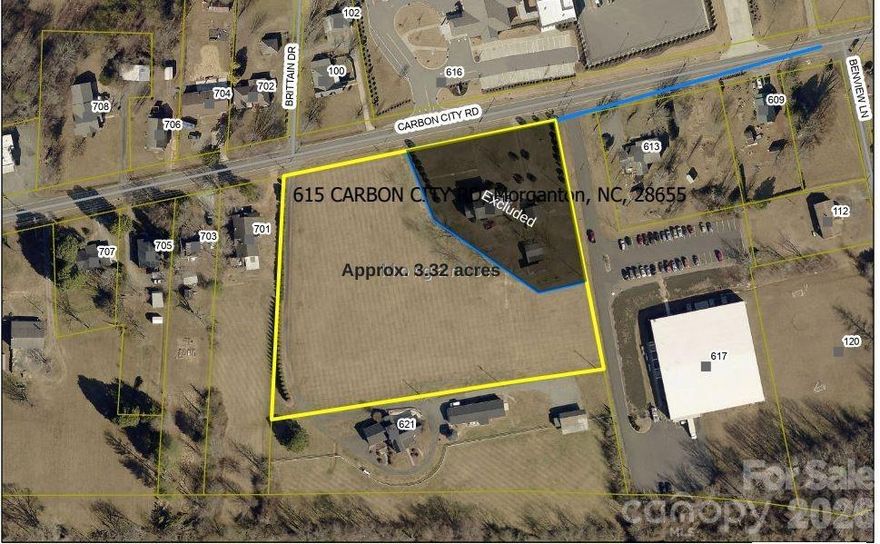 Great opportunity for level site within Morganton city limits. Approx 3.3 +- acres subject to survey with access to city water & sewer. Gently sloping land already cleared and ready to develop. Property does include a private right of way to residence on backside of subject lot.