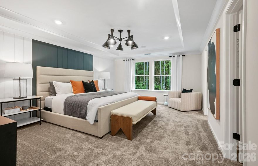 Introducing the highly sought-after Hampton floor plan—a 5-bedroom home that truly has it all! Thoughtfully designed with luxury finishes throughout, this home features a bedroom and full bath on the main level, perfect for guests. The open-concept main level also includes a dedicated office ideal for remote work. Upstairs, you'll find four additional bedrooms and a large, versatile loft space. Step outside to enjoy the covered lanai, perfect for outdoor living. Conveniently located near shopping, dining, and more, this home perfectly blends style, function, and location. Inquire today about our incentives!