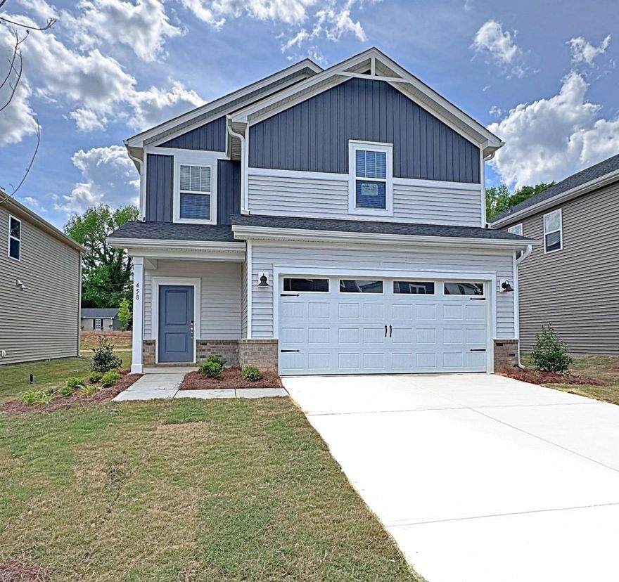 Brand new, energy-efficient home available by Apr 2024! Interior is Calm package. Work from home or designate a homework space in the second-story study. Down the hall, the spacious primary suite boasts dual sinks and a walk-in closet. Downstairs, the open-concept layout is accented with a convenient powder room and back patio. Located in the charming town of York, SC, Monterey Park offers a series of two-story, three- to five-bedroom homes from the $300s. Conveniently situated near local shopping, dining, parks and greenways in addition to onsite amenities, including walking trails and a playground, there is something for everyone. Easily access Hwy 5 and 49, making morning commutes a breeze.  Each of our homes is built with innovative, energy-efficient features designed to help you enjoy more savings, better health, real comfort and peace of mind.