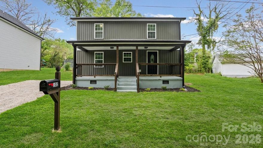 Completed renovated home in the Heart of Bessemer City!

This stunning home features new construction windows, new siding, and a 30-year roof installed in September 2025. The entire home is all-electric and equipped with hardwired smoke and carbon monoxide detectors for added safety.

Step inside to find a thoughtfully designed layout with 3 spacious bedrooms, each offering walk-in closets. The home is enhanced with smart technology, including smart locks on the primary and exterior doors, as well as smart ceiling fans throughout the home with remote and app control.

The kitchen offers a functional pantry and brand-new appliances. Bathrooms have been upgraded with modern touches, including Bluetooth exhaust fans. The primary suite is a true retreat, featuring a luxurious rain shower with a temperature-sensing LED system that changes color based on water temperature.

Additional highlights include updated crawl space structural wood, extra storage space in the attic, and quality finishes throughout—making this home truly move-in ready.

This is a rare opportunity to own a fully renovated home with high-end features and smart upgrades—schedule your showing today!