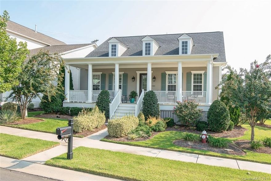 Stunning home w/ impressive features! Open kitchen w/ large island, looking out onto living room, which boasts a gas fireplace & built-ins. Master suite on the main floor includes his & her closets & a luxurious bathroom w/ separate shower & soaking tub. Relax on the rocking chair front porch &back screened porch that opens to the dining room & study. Community features: pool, clubhouse, fitness center, playground & more! Additional $100 per month for lawn maintenance required.