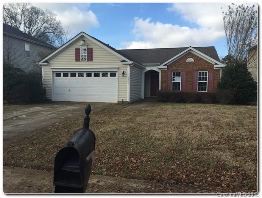 Charming 1 Story home with Great Curb appeal in Oakdale Green Subdivision! Home has very nice brick accent to exterior, 2 Car Garage, lush landscaping and deck for entertaining. Interior is also bright and Open with split floor-plan making for private master suite. Living room has vaulted ceilings large fireplace and TV niche.