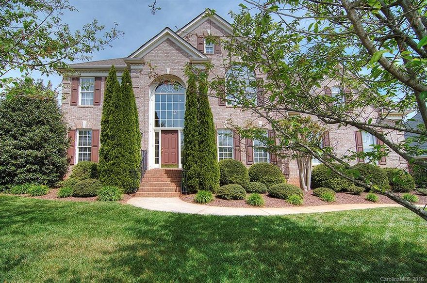 Custom 1 owner home in Melbourne at Bailiwyck. 2 story brick with oak hardwood flooring & carpet. See thru fireplace in great room & sun room. Heavy moldings. Kitchen with solid surface counters & custom cabinetry. Large master bedroom with tray ceiling. Master bath has double vanities with separate shower/tub, walk in closet. Bonus room with surround sound. In ground irrigation. Attached 2 car garage and detached 1 car w storage. All brick custom neighborhood. Fort Mill Schools.