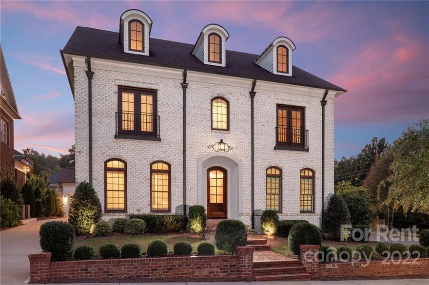 Luxurious high-end rental opportunity with easy maintenance free living! Former Simonini model home with all the bells and whistles. Minutes from Uptown, South Park and hospitals. Well appointed corner lot of a custom enclave, loads of windows filled with natural sunlight throughout the entire home. Modern open floor concept on main level. Enjoy open views throughout the main level from the gracious entry, formal dining room with butler's pantry, and a private study/guest bedroom, to the custom kitchen and great room looking out over your own backyard oasis. The upper floor has a owners suite, large walk in closet and large lavish bathroom. 3BR/2BA on second level and walk in laundry room. Third floor with a large bonus area that is perfect for entertaining. Relax in your saltwater pool/spa surrounded by lush landscaping and travertine terrace.