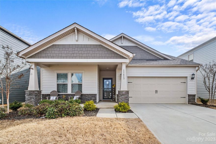 Stunning 2020 build in Huntersville, rare 4 bed & 3 bath home with 2-car garage under $500k! Spacious, open floor plan on main level with oversized kitchen island, granite counters, gas range + double oven with bright & airy living room & breakfast nook views! Primary suite downstairs featuring spacious en suite bath + walk-in closet! Two additional bedrooms + laundry room round out the first floor! Loft space + an additional bedroom & bath upstairs; perfect for guests, a workout room or an additional office! Picturesque neighborhood & convenient location near shopping, dining & access to 77 or 485! Charlotte, Birkdale & Lake Norman living at your fingertips!