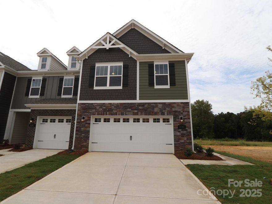 Welcome to the Catawba at Canterbury Station! This community is located just minutes from Wingate University and offers all the amenities needed for a functional lifestyle. Walking in from your private side entrance, you are greeted with a spacious open floorplan. The kitchen houses modern stainless steel appliances & convenient kitchen island for extra prep space. The family room flows seamlessly from the kitchen and has enough space to house a sectional couch, entertainment center and more! Finishing this level, you have a cozy private back patio for those morning coffees! Upstairs you are greeted with a spacious loft for extra living space. Your laundry room & 2 spare bedrooms are also located on the second level. The owners suite is fit for royalty. With LED lights, tray ceiling & spacious walk in closet, you'll never want to leave! The en-suite has a gorgeous tiled shower, dual vanity & linen closet to ensure you have a spa-like experience! This home won't last long!