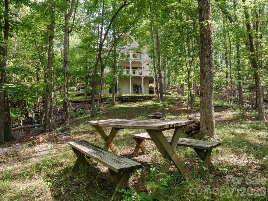 Come visit this beautiful 3BR/3BA mountain retreat on 2.7 wooded acres in the popular
Forest at Rixhaven community. Tucked away on a private road just 12 minutes from historic downtown
Saluda, NC, this well-built home offers peace, privacy, and comfort in a serene forest setting.
The main level features an open floor plan with oak floors, a wood-burning fireplace, and a
wrap-around deck perfect for entertaining while enjoying nature. Each level includes a 
bedroom and full bath, offering flexibility and privacy for family or guests. The spacious
upper-level suite includes tongue-and-groove pine ceilings, hardwood floors and a private balcony. The
fully finished, tiled basement adds living space with walkout access to the wooded surroundings. Filled
with natural light and forest views, this home is a nature lover’s dream. Come experience the
quiet beauty of The Forest at Rixhaven—your perfect mountain escape awaits. Schedule your showing today