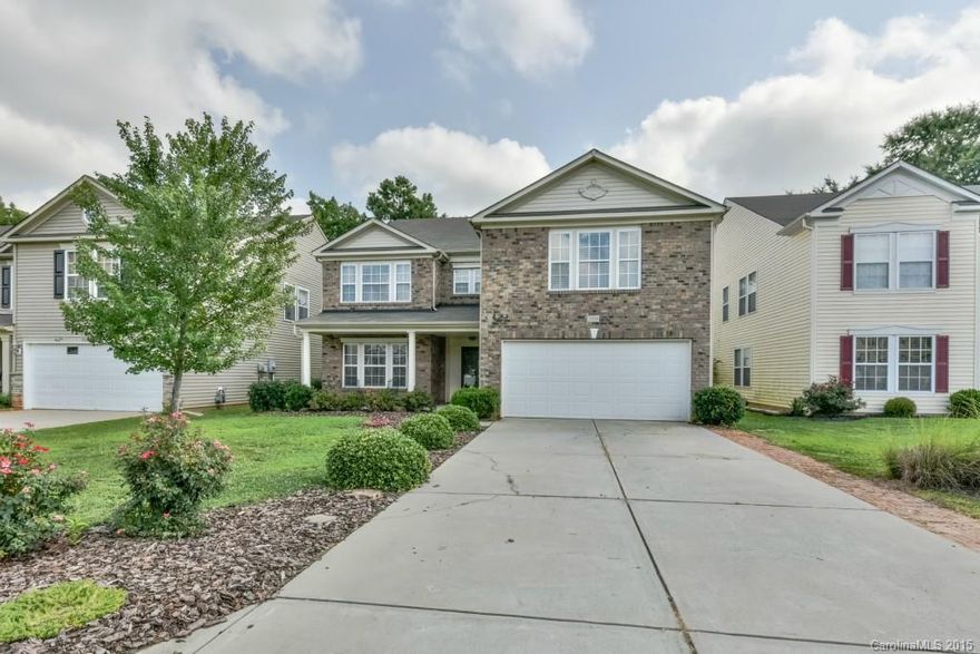 So much space in this home! Home features open layout and something for everyone. Laundry room up and down! 5 Bedrooms plus a large loft and 2 additional rooms for office/den/crafts. Kitchen has large eat-in breakfast area, walk-in pantry and kitchen island, nice cabinets and black appliances. Formal dining room. Walk-in closets in every bedroom. Private wooded backyard with large patio and gas line for grill. Great for entertaining. Close to schools and easy access to I-77. Home Warranty.