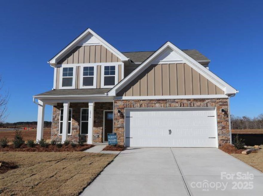 Welcome to the Bexley! This spacious home offers 3 beds, 2.5 baths and a spacious 2-car garage. As you enter your new home you are greeted with a welcoming foyer that invites you home. Just off the foyer you will find beautiful French doors that lead into your study, perfect for a home office! Continuing on, you will find the space opens up to a spacious family room, kitchen and breakfast area. Your new kitchen comes complete with an island, pantry and modern gas range. Just off the breakfast area, you will find your spacious extended patio, perfect for warm summer nights! Heading upstairs, this is where you will find your owners suite. Complete with trey ceilings, an ensuite with both a tiled shower and huge garden tub, and a spacious walk-in closet, this suite is the epitome of relaxation! With 2 extra bedrooms and another full bath, there is plenty of room for everyone. Having the laundry room on this floor will help make laundry days a breeze! Don't miss out on your new home!