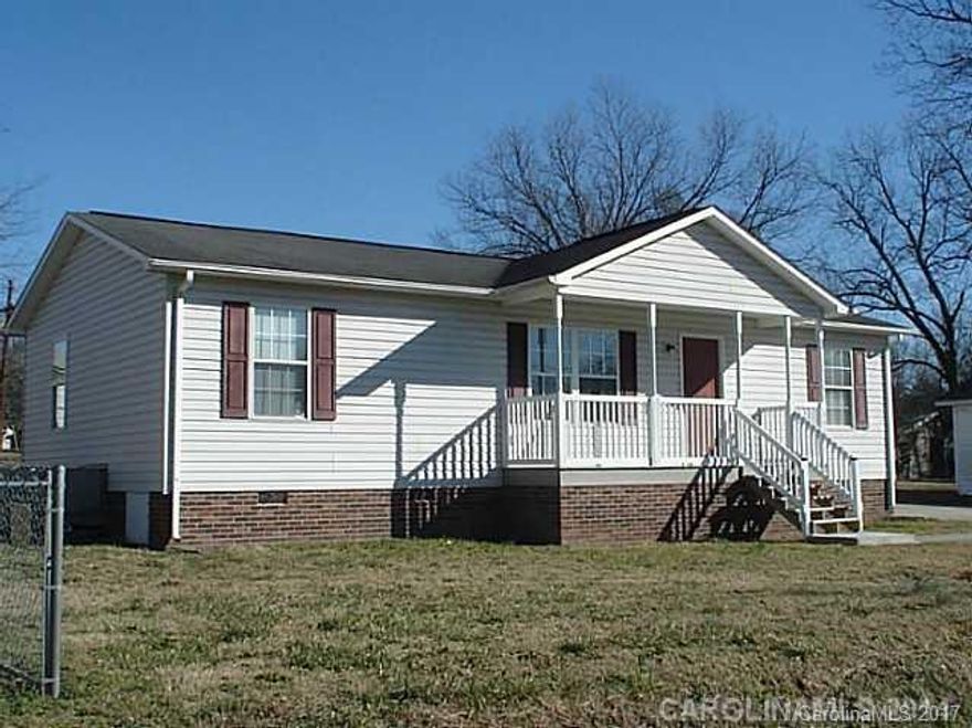 AFFORDABLE- AFFORDABLE  You CAN afford to own this Split-Bedroom Ranch with ROCKING CHAIR FRONT PORCH   Step saving & energy efficient OPEN FLOORPLAN-  Freshly painted inside and ready for you! This easy maintenance home will give you the time to relax on your spacious REAR DECK.  NO HOA!   Kannapolis City schools. Convenient location, just minutes away from I-85, Medical facilities, Research Center, Kannapolis, Concord Mills area and so much more! Come take a look today!
