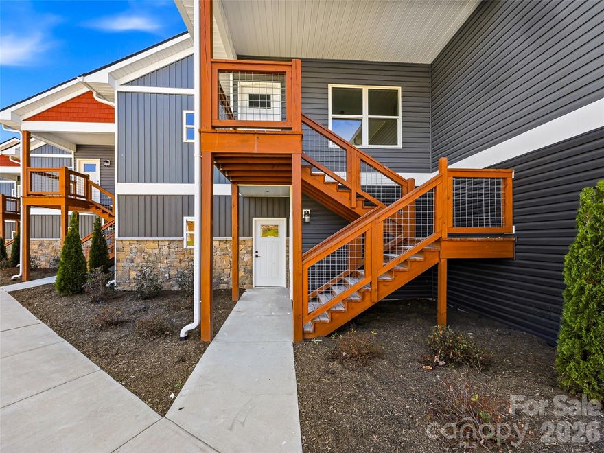 Main-Level Living and New Construction. Welcome to Unit #1 at 143 Carver Street—where accessibility meets an unbeatable location. This thoughtfully designed main-level unit eliminates the hassle of stairs, providing a seamless living experience from the moment you arrive.  Air B and B permitted. 

Nestled in a quiet yet central pocket of Brevard, you are minutes from world-class hiking in Pisgah National Forest and a short stroll to the eclectic shops and music venues of Main Street. The interior boasts a wonderful kitchen and an open floor plan with a layout that maximizes every square foot. The three bedrooms are more than adequate with walk-in closets and full baths.  Enjoy your morning coffee on the private patio.  

Perfect for those seeking a simplified lifestyle in one of Western North Carolina’s most sought-after towns. Schedule your showing today and see why Carver Street is Brevard’s best-kept secret.  The finished unit shown is an example  the benefit you have on this offering is you can meet with the developer and pick many of your finishes.  Cabinets are in place already. We do have other units if your looking for an upper unit.
