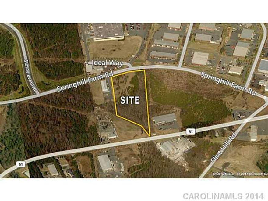 5.5+ Acres zoned Urban Development. Ideally suited for Industrial/Flex, Office or Retail. Zoning allows variety of uses. Location allows great accessibility for many uses. Only 12 miles south of Charlotte CBD and 15 miles from Airport.