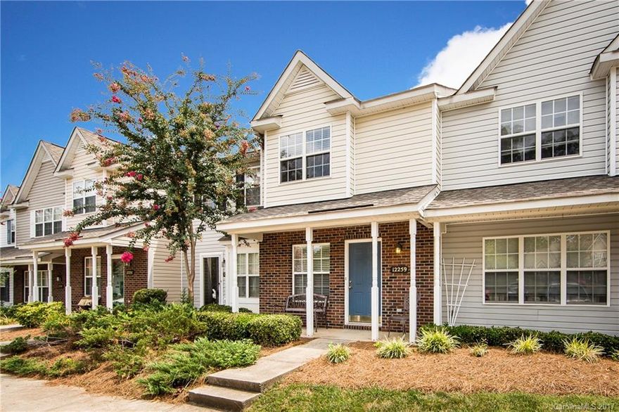 Fresh paint and fresh carpet means move-in ready!! Beautiful townhouse in Ballantyne! Low-maintenance living in a superior location! Just minutes from restaurants, shopping, entertainment and I-485. Ardrey Kell school district. Finish out the summer relaxing by the community pool! This home has a nice-sized storage closet, a raised deck and a private back yard. Dual masters upstairs - each with ample closet space and its own en-suite bathroom.