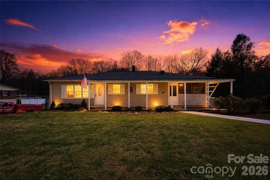 Come discover the perfect blend of charm, functionality, and value at 848 Meadowwood Drive NE in Lenoir.

This thoughtfully updated home offers a versatile layout featuring 2 bedrooms, 1 full bathroom, and a flexible bonus space currently utilized as a third bedroom—ideal for guests, a home office, or additional living needs. From the moment you arrive, you’ll appreciate the inviting curb appeal, highlighted by a covered front porch and a peaceful setting just minutes from local amenities and the Lenoir Greenway.

Inside, the home welcomes you with a warm and functional layout, including an open-concept kitchen and dining area designed for everyday living and effortless entertaining. The space has been refreshed with updated finishes, including a combination of refinished hardwood flooring and durable vinyl plank, creating a clean and cohesive feel throughout the main living areas.

The bedrooms offer comfortable accommodations, while the flexible third space provides additional versatility to suit a variety of lifestyles. Whether you need a dedicated workspace, hobby room, or guest quarters, this home adapts to your needs.

One of the most valuable features of this property is the full, unfinished walk-out basement, offering approximately 1,300+ square feet of additional space. Complete with a garage door access point, concrete flooring, and ample lighting, this area is ideal for a workshop, storage, woodworking, or future expansion. A secondary gravel driveway provides direct access to the basement level, enhancing both convenience and functionality.

The outdoor space offers a spacious yard with room to enjoy, entertain, or expand, including a partially fenced rear section and additional usable land. The covered front porch provides a welcoming place to relax, while multiple parking options and dual driveways add to the everyday convenience of the property. The location offers easy access to town, shopping, and nearby recreation, making it both practical and enjoyable for a variety of lifestyles.

If you’re looking for a home that combines character, flexibility, and long-term potential, this is an opportunity you don’t want to miss.