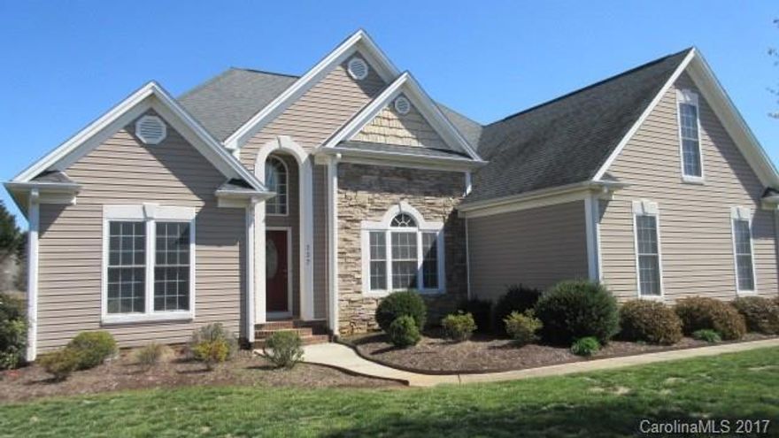 Spacious split bedroom plan, all on main with finished room over garage. Hardwoods throughout, granite counter tops, large kitchen island and breakfast bar. Tall ceilings, gas log fireplace and large master suite with tray ceiling, jacuzzi tub in master bath. Wired for surround sound in both living room and master suite. Black metal fencing for backyard, whole yard irrigation and storage building in back make this home ready to move in! Seller providing 1-yr Home Warranty at closing.