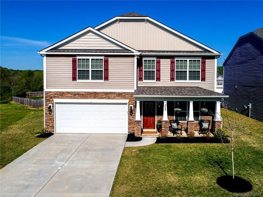 Welcome home to this open, spacious & lovingly-maintained home! Lots of nice extras found here, including deluxe master bath, dual sinks in both baths, upgraded carpet pad & extended patio. Master bedroom is huge w/vaulted ceiling. Walk-in closets in all bedrooms! Gorgeous kitchen w/espresso cabinets, huge island, walk in pantry. , Great storage & abundant work space. Laundry room off kitchen at garage entry for nice drop zone area. Property adjoins 3.7 acre dedicated open space for room to run!